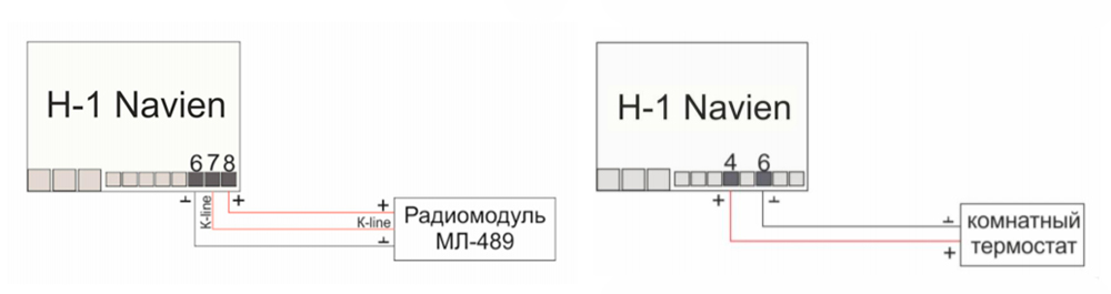 GSM-термостат ZONT H-1 для газовых котлов Navien